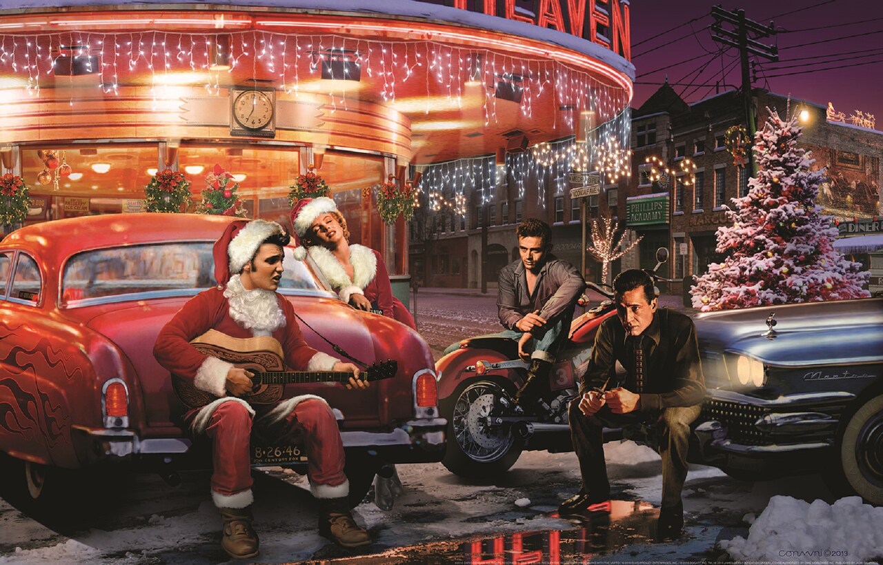 Sunsout Legendary Crossroads 1000 pc Christmas Jigsaw Puzzle 67074